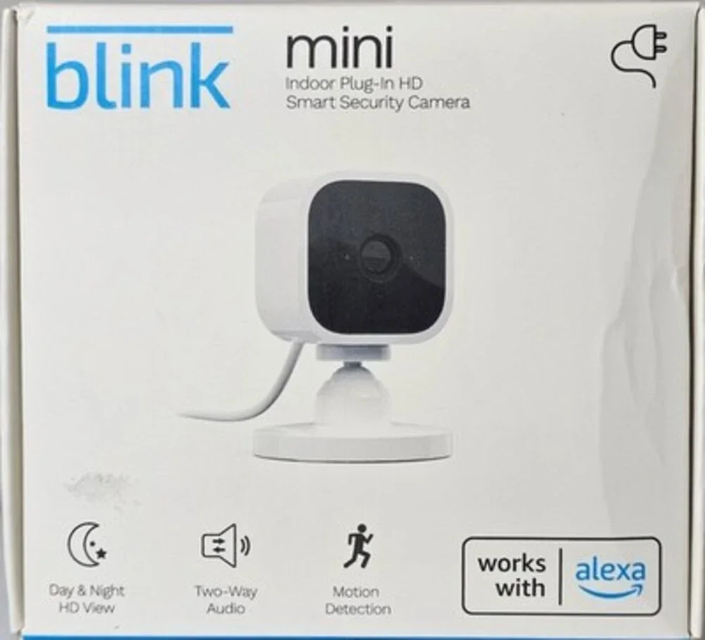 Blink Mini Indoor 1080p HD Smart Security Camera Wi-Fi Alexa BCM00300U New